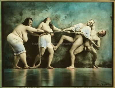  / The Tug-of-War / Jan Saudek