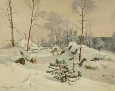  / Zimní krajina / Gustav  Porš