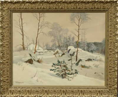 Gustav Porš - Zimní krajina