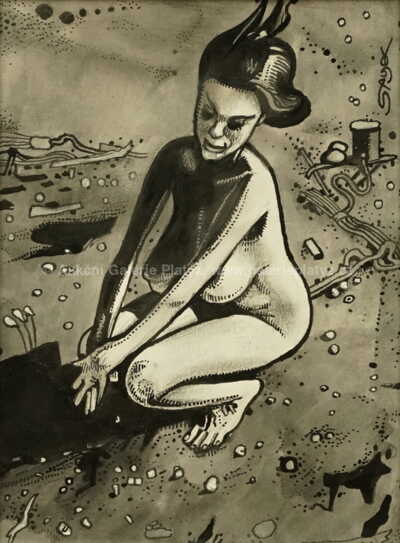  / Klečící dívka / Kája Saudek