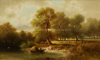  / Krajina s jezírkem / Adolf Chwala