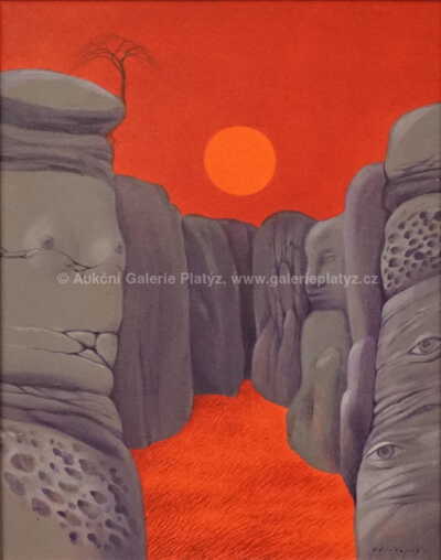  / Večer ve skalách / Josef Velčovský