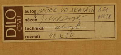  / Večer ve skalách / Josef Velčovský