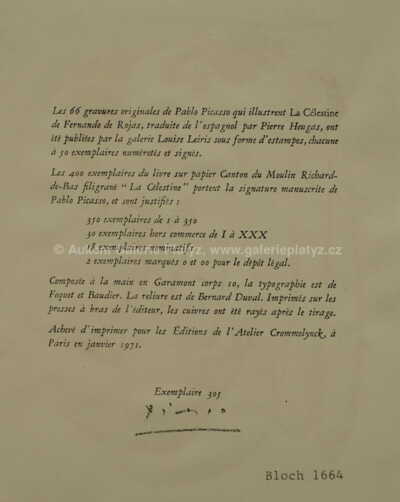  / La Célestine / Pablo Picasso