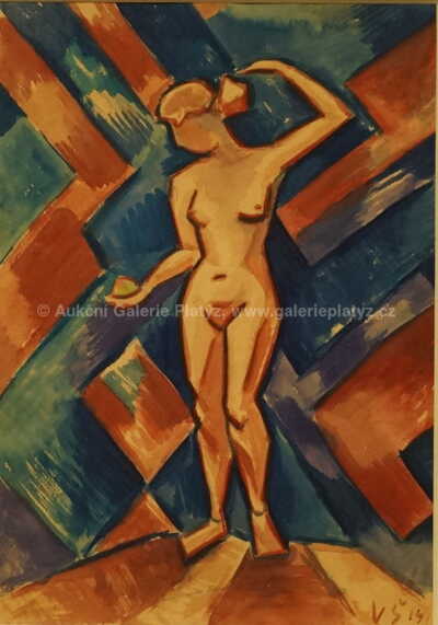  / Akt stojící ženy / Václav Špála