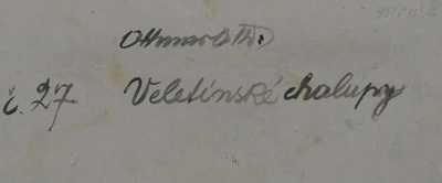  / Veletínské chalupy / Otto (Ota) Ottmar