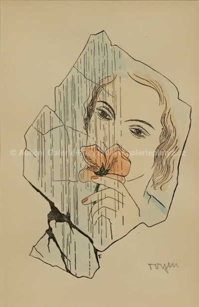  / Dívka s růží / Marie Čermínová - Toyen