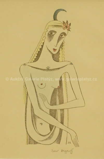  / Dívka v závoji / Jan  Zrzavý