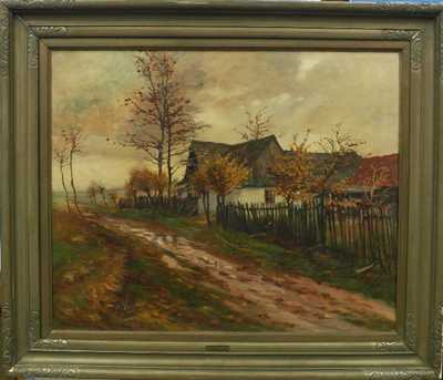 Gustav Porš - Po dešti na podzim v Hosinách