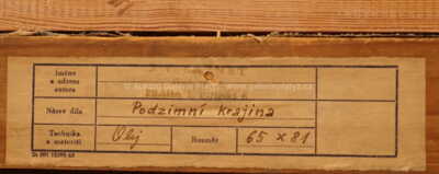  / Podzimní krajina / Josef Václav Směšný - Barnet