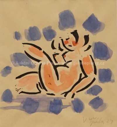  / Ležící akt / Václav Špála