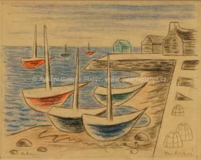  / Loďky u mola / Jan  Zrzavý