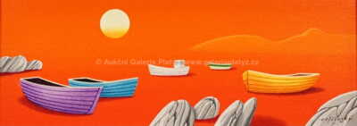  / Lodě v podvečerním odlivu / Josef Velčovský