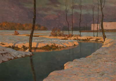  / Zimní večer na Lužnici / Vladimír Mencl