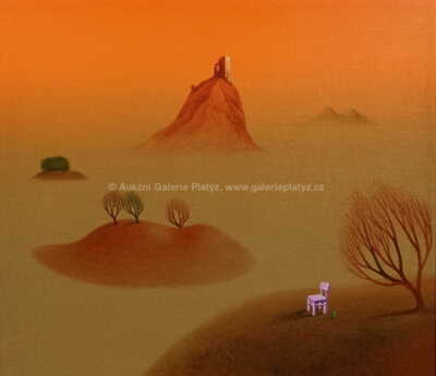  / Krajina s jezerem / Josef Velčovský