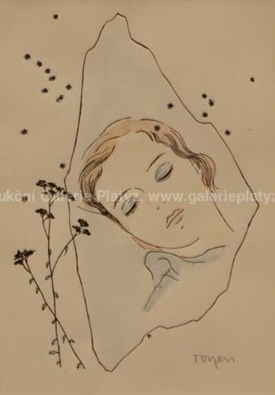 / Dívka spící pod hvězdami / Marie Čermínová - Toyen