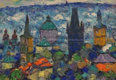  / Panorama Prahy / František  Max