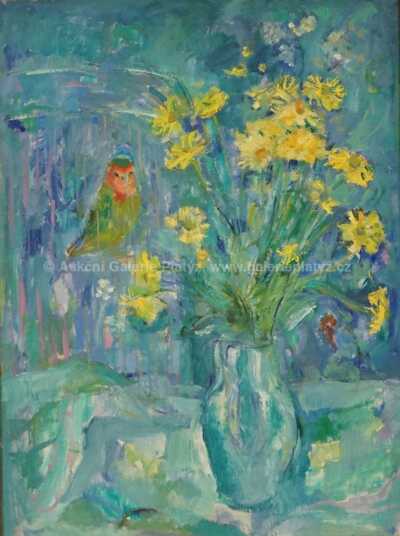  / Kytice s papouškem / Josefa Burianová