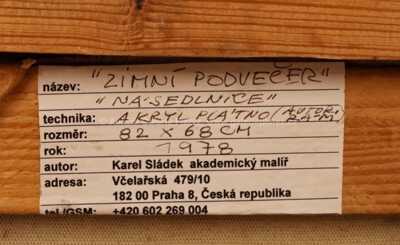  / Zimní podvečer v Násedlnicích / Karel Sládek