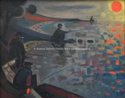  / Rybáři v podvečer / Jiří Krejčí