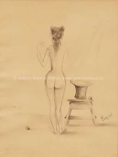  / Žena s kloboukem / František  Tichý