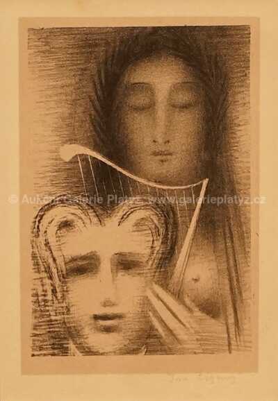  / Básník a múza / Jan  Zrzavý