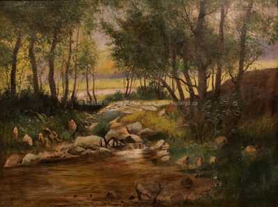  / Letní krajina s potůčkem / Václav Březina