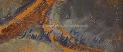  / Zátiší s podnosem / Jánuš Kubíček