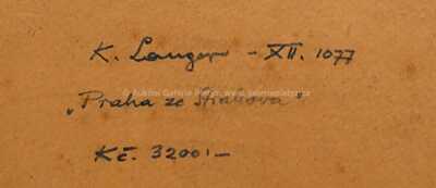  / Praha ze Strahova / Karel Langer