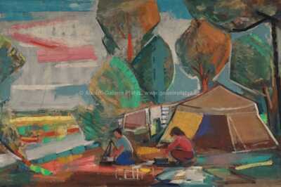  / Táboření u řeky / Jaroslav Grus