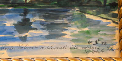  / Krajina s rybníkem / Václav Špála