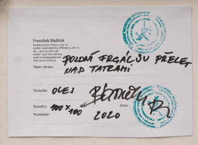  / Pozdní frgálův přelet nad Tatrami / František Blažíček