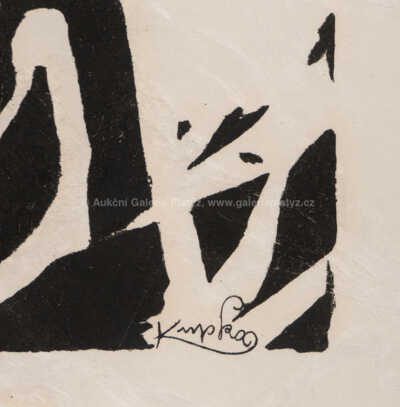  / Bílé rytmy na černém / František Kupka