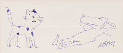  / Kočka a pes / Adolf Born