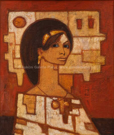  / Červený portrét / Ivan Sedliský