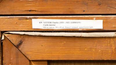  / Zámecký interier / Charles Vetter
