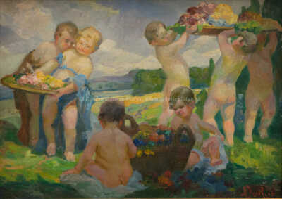  / Děti s květinami / František Jakub