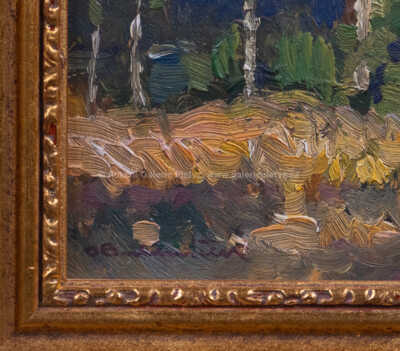  / Krajina s břízami / Ota Bubeníček