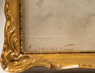  / Žena s rukávníkem / Adolf Liebscher