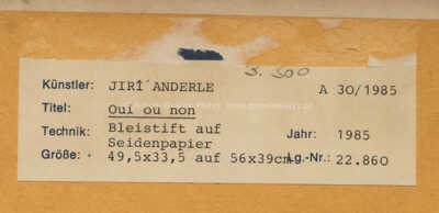  / Oui ou Non / Jiří Anderle