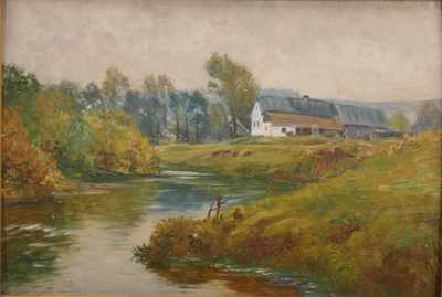  / Stavení u potoka / František Kaván