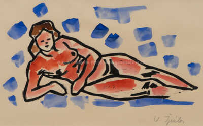  / Ležící akt / Václav Špála