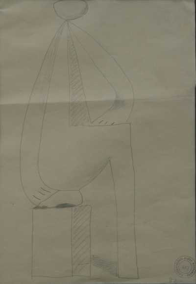  / Sedící postava / Alois Wachsman