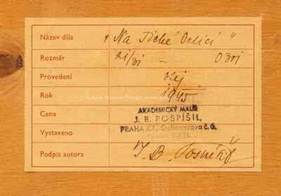  / Konvolut dvou kusů / Jan Bohumil Pospíšil