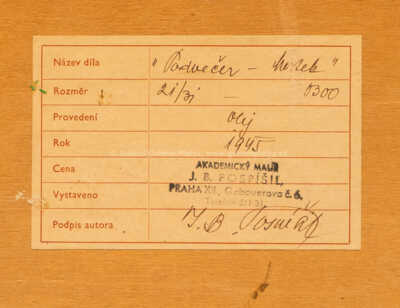  / Konvolut dvou kusů / Jan Bohumil Pospíšil