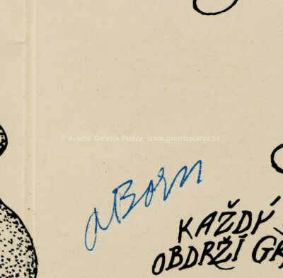  / Konvolut čtyř pozvánek - Večer grafiků / Adolf Born