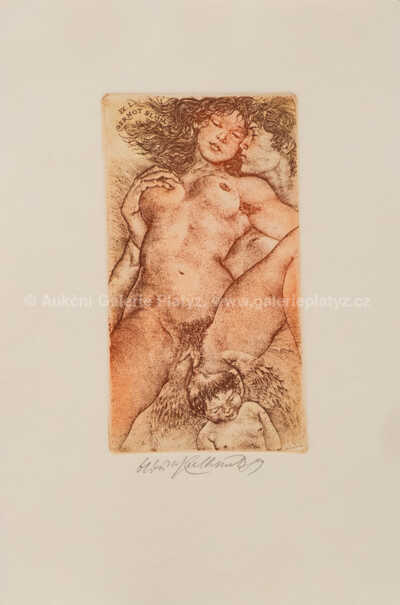  / Konvolut dvou kusů: Messalina, Ex libris  G.B. / Oldřich Kulhánek