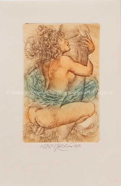  / Konvolut dvou kusů: Messalina, Ex libris  G.B. / Oldřich Kulhánek