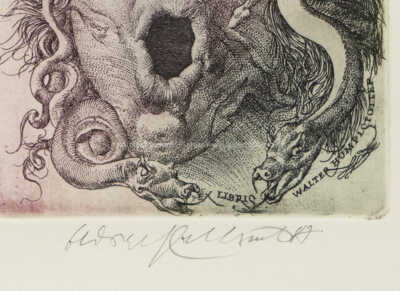  / Ex libris - Hlava medůzy / Oldřich Kulhánek