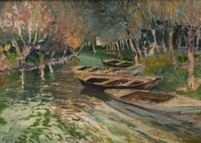  / Loďky na říčce / Václav Radimský